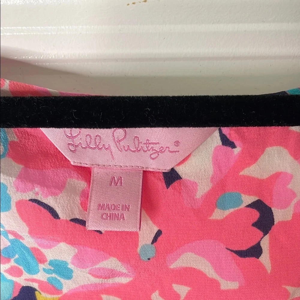 Lilly PulitzerRacerback Navy and Coral Tank Top - Picture 3 of 12